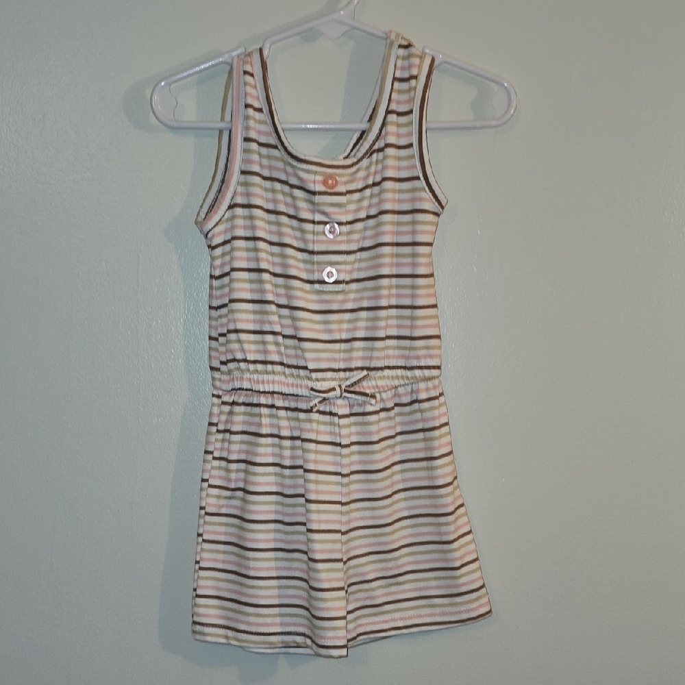 Striped Multicolor Kids Bodysuit Romper 2T LOT S